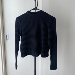 Old Navy Rib-Knit Crop Mock Neck
